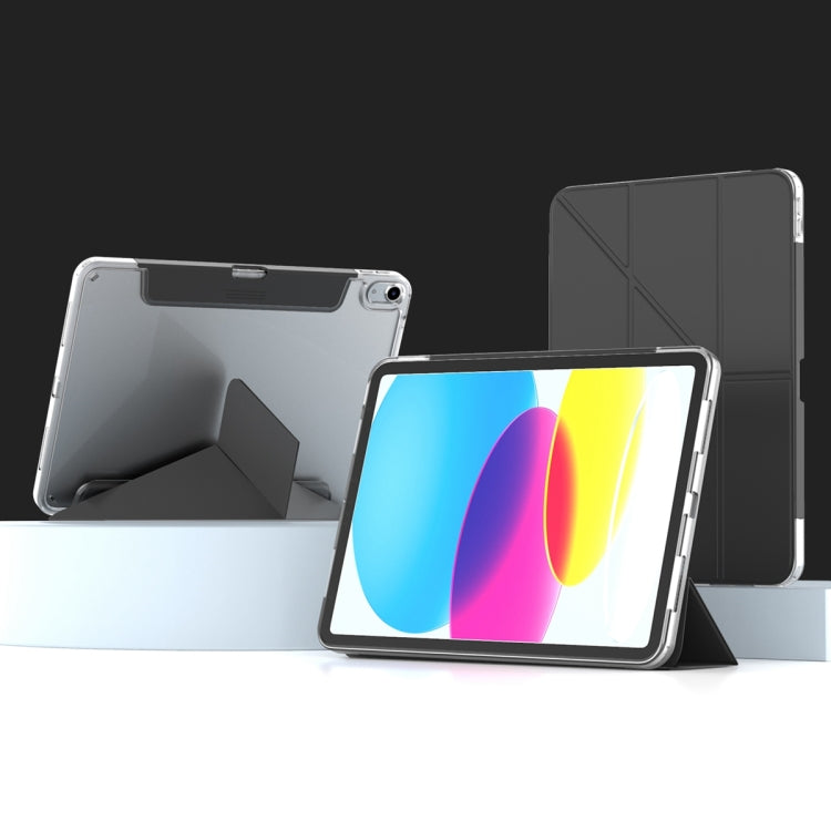 For iPad 2025 / 2022 Mutural Deformation Stand Smart Leather Tablet Case(Black) - free shipping - PMc TechLife - Order now!