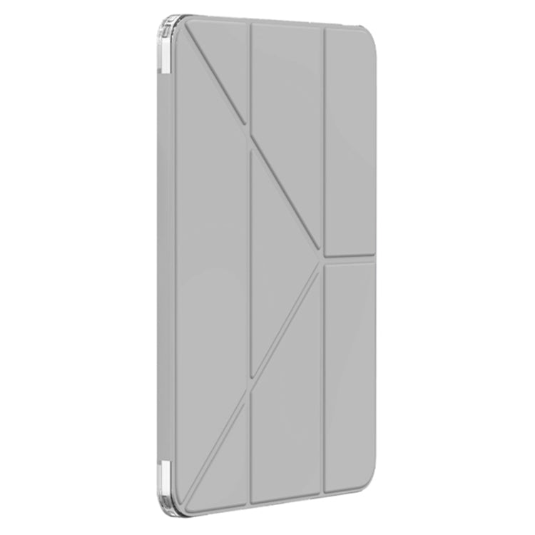 For iPad Air 13 2025 / 2024 Mutural Deformation Stand Smart Leather Tablet Case(Grey) - free shipping - PMC TechLife - Order now!