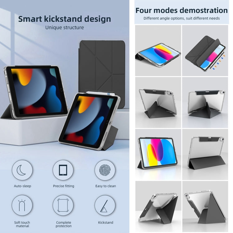 For iPad Pro 11 2022 / 2021 / 2020 Mutural Deformation Stand Smart Leather Tablet Case(Dark Blue) - free shipping - PMc TechLife - Order now!