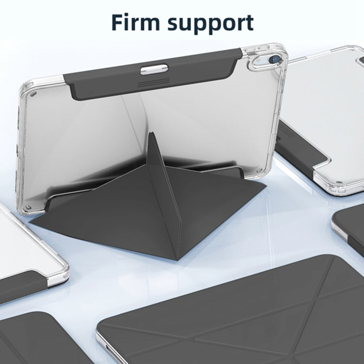 For iPad 10.2 2021 / 2020 / 2019 Mutural Deformation Stand Smart Leather Tablet Case(Grey) - free shipping - PMc TechLife - Order now!