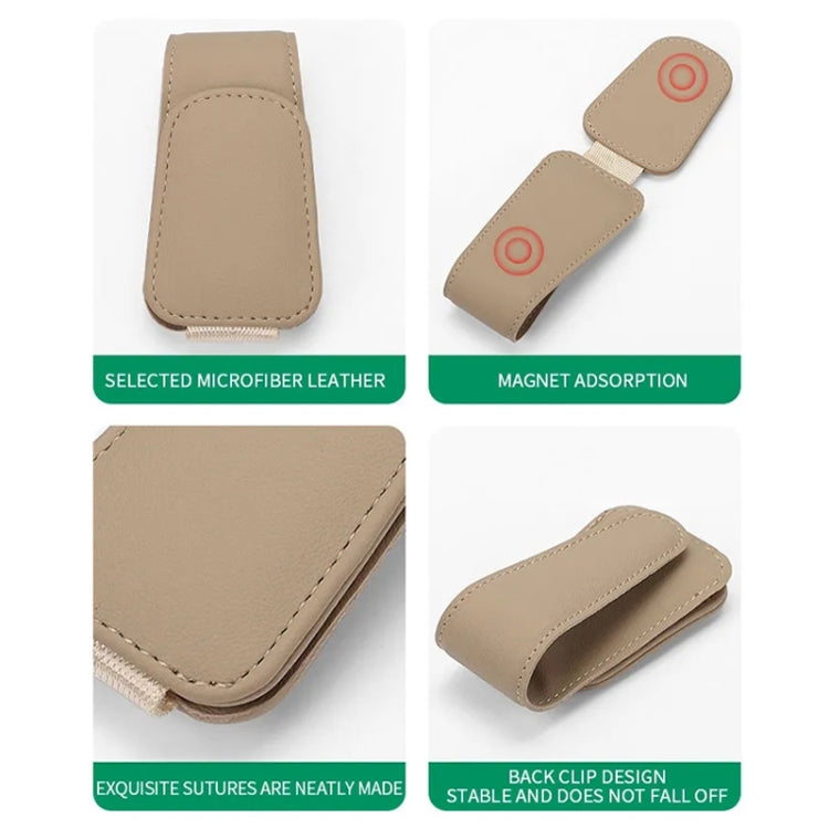 Car Sun Visor Glasses Holder Multifunctional Card Clip Storage Rack(Dark Green) - Sunglasses & Glasses Clips by PMC TechLife | Online Shopping South Africa | PMC TechLife | Buy Now Pay Later Mobicred