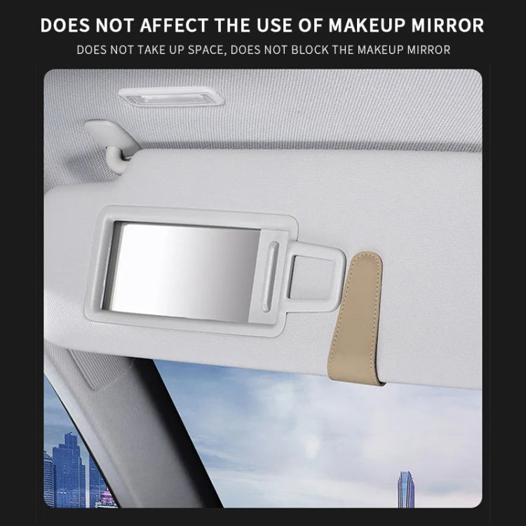 Car Sun Visor Glasses Holder Multifunctional Card Clip Storage Rack(Wine Red) - Sunglasses & Glasses Clips by PMC TechLife | Online Shopping South Africa | PMC TechLife | Buy Now Pay Later Mobicred