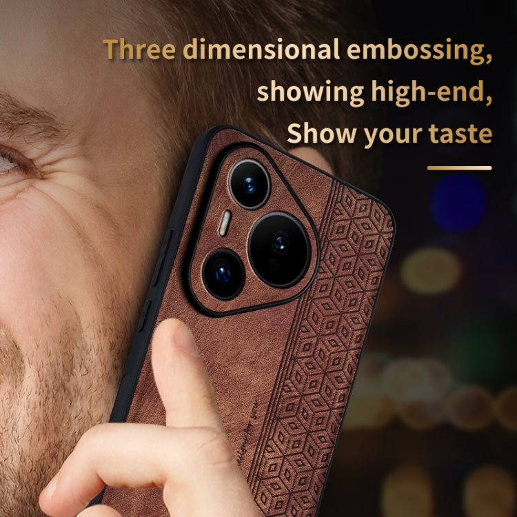For Huawei Pura 70 Pro AZNS 3D Embossed Skin Feel Phone Case(Purple) - free shipping - PMC Jewellery - Order now!