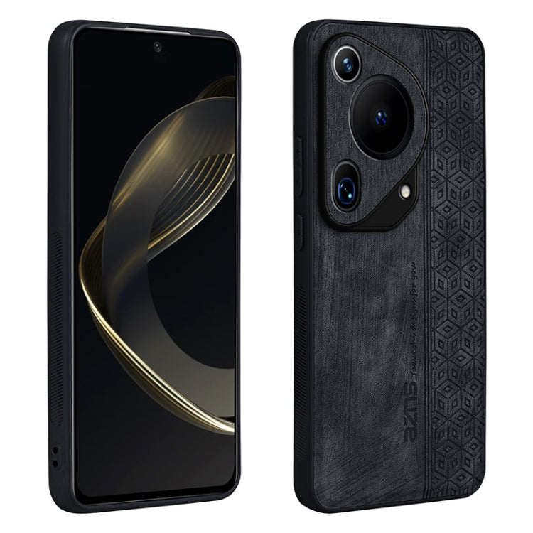 For Huawei Pura 70 Ultra AZNS 3D Embossed Skin Feel Phone Case(Black) - Huawei Cases by AZNS | Online Shopping South Africa | PMC TechLife | Buy Now Pay Later Mobicred