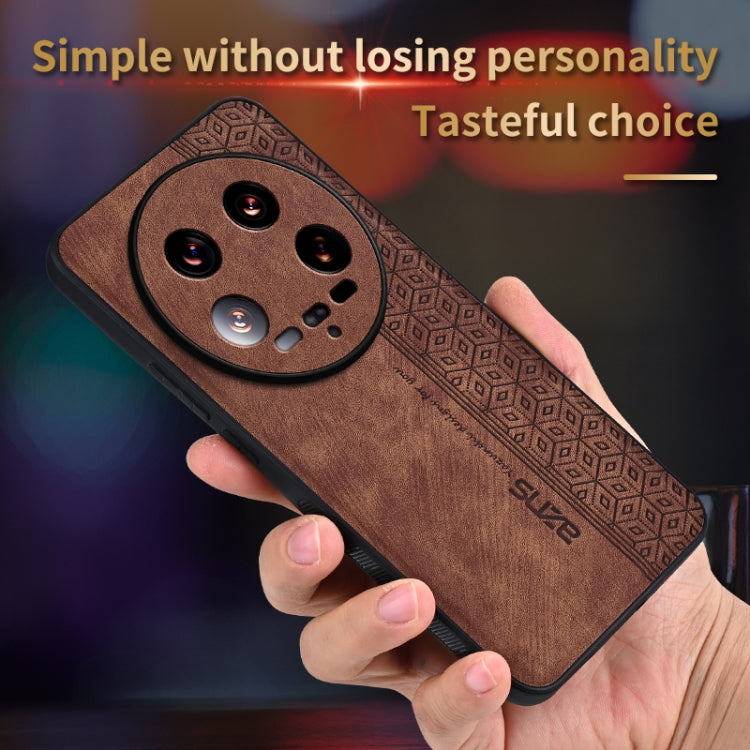 For Xiaomi 14 Ultra AZNS 3D Embossed Skin Feel Phone Case(Black) - free shipping - PMC Jewellery - Order now!