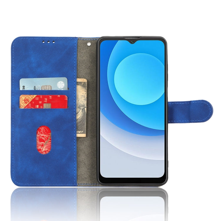 For Blackview A53 Pro Skin Feel Magnetic Flip Leather Phone Case(Blue) - More Brand by PMC TechLife | Online Shopping South Africa | PMC TechLife | Buy Now Pay Later Mobicred