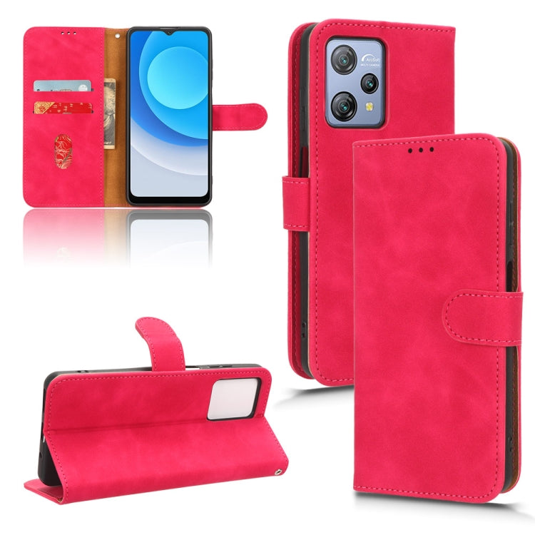 For Blackview A53 Pro Skin Feel Magnetic Flip Leather Phone Case(Rose Red) - More Brand by PMC TechLife | Online Shopping South Africa | PMC TechLife | Buy Now Pay Later Mobicred
