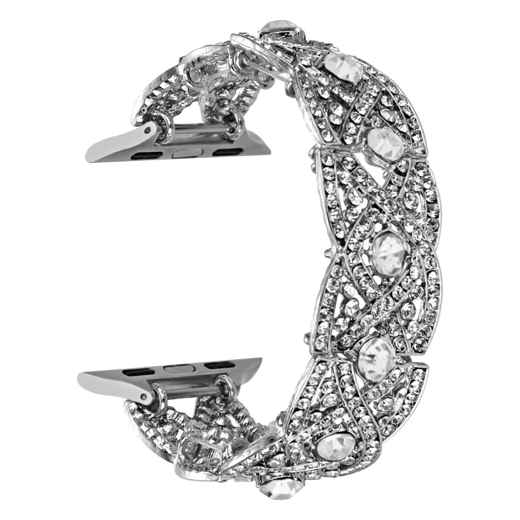 Diamonds Twist Metal Watch Band For Apple Watch Ultra 2 49mm(Silver) - free shipping - PMC TechLife - Order now!