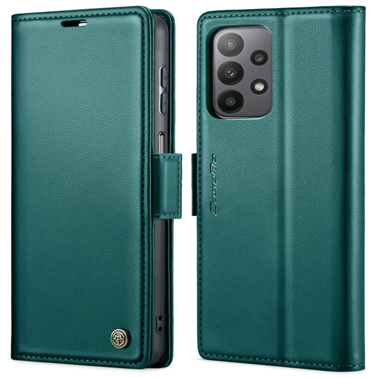For Samsung Galaxy A23 CaseMe 023 Butterfly Buckle Litchi Texture RFID Anti-theft Leather Phone Case(Pearly Blue) - free shipping - PMC TechLife - Order now!