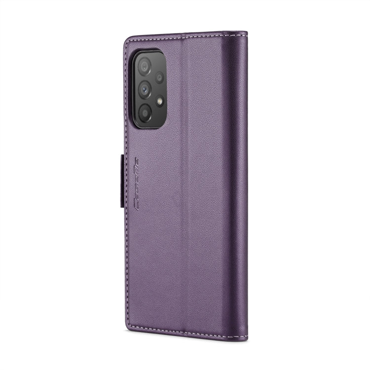 For Samsung Galaxy A73 5G CaseMe 023 Butterfly Buckle Litchi Texture RFID Anti-theft Leather Phone Case(Pearly Purple) - free shipping - PMC TechLife - Order now!