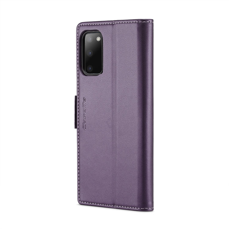For Samsung Galaxy S20 CaseMe 023 Butterfly Buckle Litchi Texture RFID Anti-theft Leather Phone Case(Pearly Purple) - free shipping - PMC TechLife - Order now!