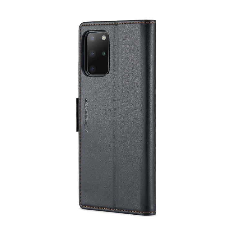 For Samsung Galaxy S20+ CaseMe 023 Butterfly Buckle Litchi Texture RFID Anti-theft Leather Phone Case(Black) - free shipping - PMC TechLife - Order now!