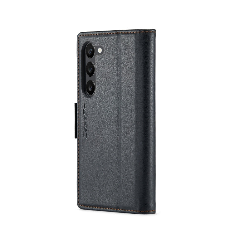 For Samsung Galaxy S23+ 5G CaseMe 023 Butterfly Buckle Litchi Texture RFID Anti-theft Leather Phone Case(Black) - free shipping - PMC TechLife - Order now!
