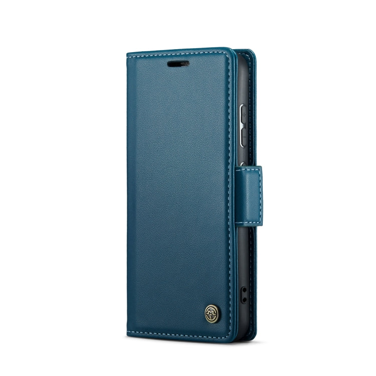For Samsung Galaxy S23+ 5G CaseMe 023 Butterfly Buckle Litchi Texture RFID Anti-theft Leather Phone Case(Blue) - free shipping - PMC TechLife - Order now!