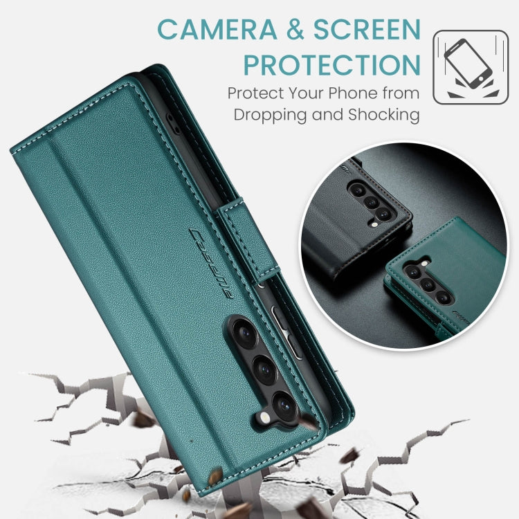 For Samsung Galaxy S23+ 5G CaseMe 023 Butterfly Buckle Litchi Texture RFID Anti-theft Leather Phone Case(Pearly Blue) - free shipping - PMC TechLife - Order now!
