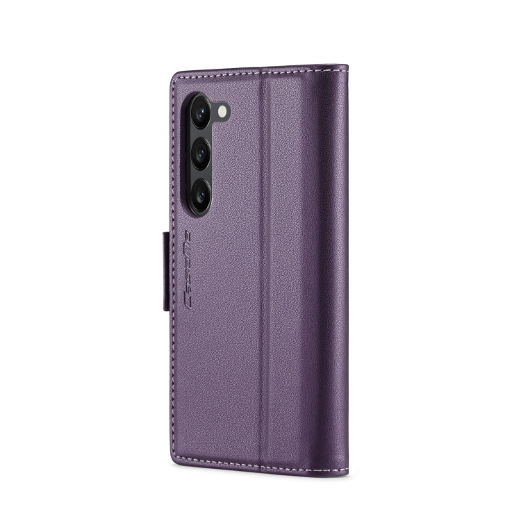For Samsung Galaxy S23+ 5G CaseMe 023 Butterfly Buckle Litchi Texture RFID Anti-theft Leather Phone Case(Pearly Purple) - free shipping - PMC TechLife - Order now!