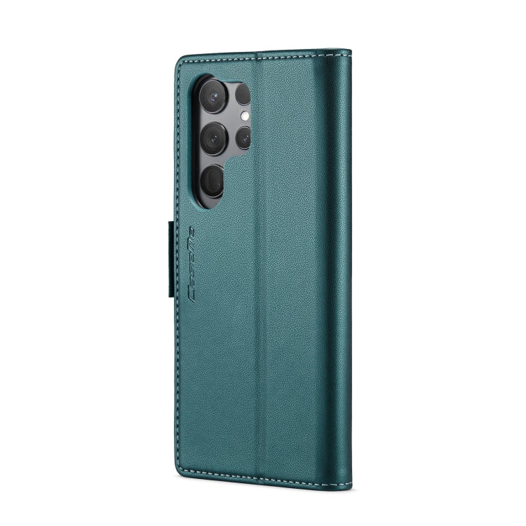 For Samsung Galaxy S23 Ultra 5G CaseMe 023 Butterfly Buckle Litchi Texture RFID Anti-theft Leather Phone Case(Pearly Blue) - free shipping - PMC TechLife - Order now!