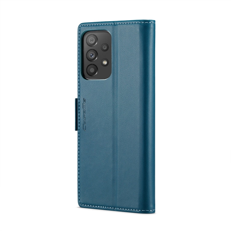 For Samsung Galaxy A53 CaseMe 023 Butterfly Buckle Litchi Texture RFID Anti-theft Leather Phone Case(Blue) - free shipping - PMC TechLife - Order now!