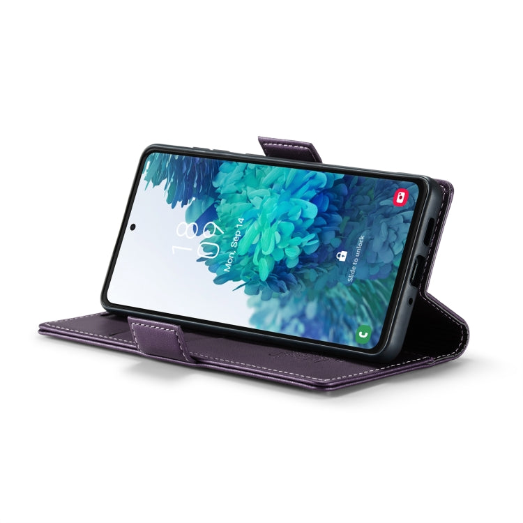 For Samsung Galaxy S20 FE CaseMe 023 Butterfly Buckle Litchi Texture RFID Anti-theft Leather Phone Case(Pearly Purple) - free shipping - PMC TechLife - Order now!