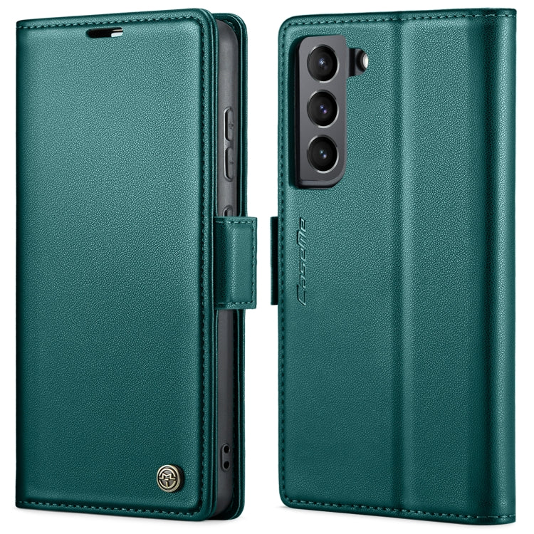 For Samsung Galaxy S21 5G CaseMe 023 Butterfly Buckle Litchi Texture RFID Anti-theft Leather Phone Case(Pearly Blue) - free shipping - PMC TechLife - Order now!