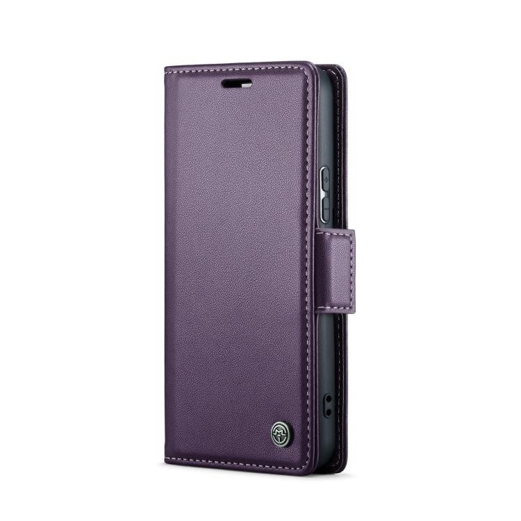 For Samsung Galaxy S21 5G CaseMe 023 Butterfly Buckle Litchi Texture RFID Anti-theft Leather Phone Case(Pearly Purple) - free shipping - PMC TechLife - Order now!