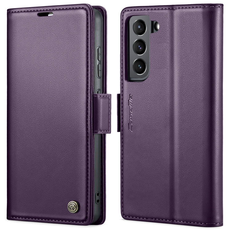 For Samsung Galaxy S21+ 5G CaseMe 023 Butterfly Buckle Litchi Texture RFID Anti-theft Leather Phone Case(Pearly Purple) - free shipping - PMC TechLife - Order now!