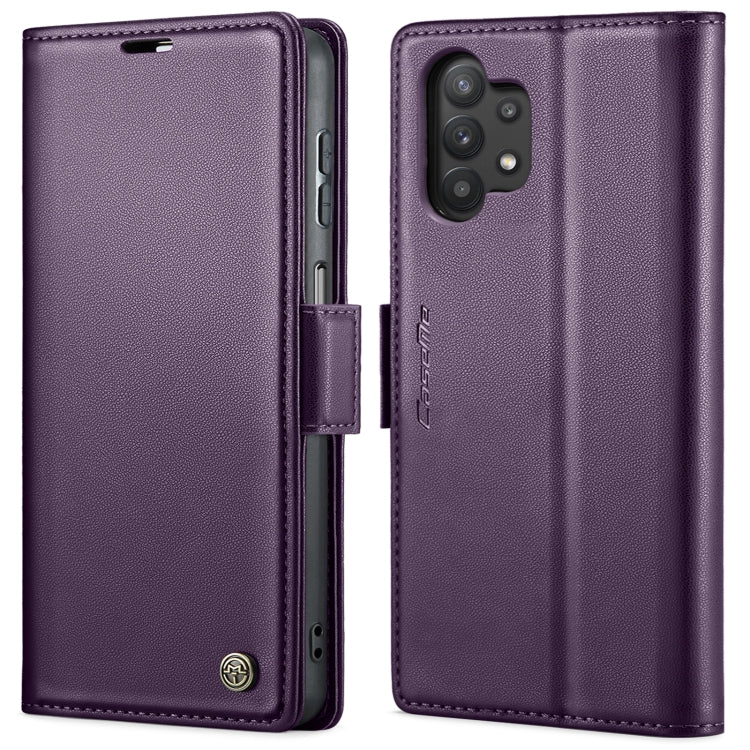 For Samsung Galaxy A32 5G / M32 5G CaseMe 023 Butterfly Buckle Litchi Texture RFID Anti-theft Leather Phone Case(Pearly Purple) - free shipping - PMC Jewellery - Order now!