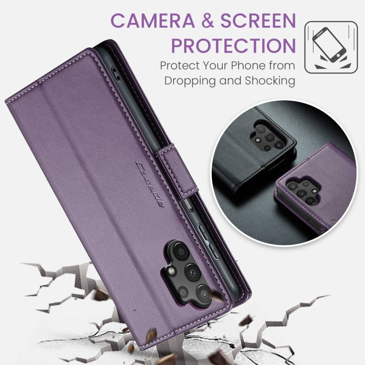 For Samsung Galaxy A13 4G/5G/A04s/A04/M13 5G CaseMe 023 Butterfly Buckle Litchi Texture RFID Anti-theft Leather Phone Case(Pearly Purple) - free shipping - PMC Jewellery - Order now!