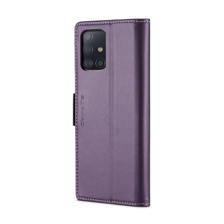 For Samsung Galaxy A51 4G/M40s CaseMe 023 Butterfly Buckle Litchi Texture RFID Anti-theft Leather Phone Case(Pearly Purple) - Galaxy Phone Cases by CaseMe | Online Shopping South Africa | PMC Jewellery | Buy Now Pay Later Mobicred