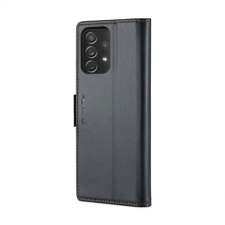 For Samsung Galaxy A72 CaseMe 023 Butterfly Buckle Litchi Texture RFID Anti-theft Leather Phone Case(Black) - Galaxy Phone Cases by CaseMe | Online Shopping South Africa | PMC Jewellery | Buy Now Pay Later Mobicred