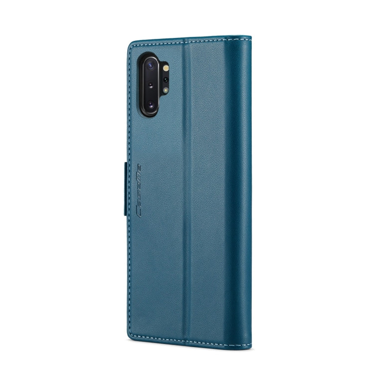 For Samsung Galaxy Note10+ CaseMe 023 Butterfly Buckle Litchi Texture RFID Anti-theft Leather Phone Case(Blue) - Galaxy Phone Cases by CaseMe | Online Shopping South Africa | PMC Jewellery | Buy Now Pay Later Mobicred