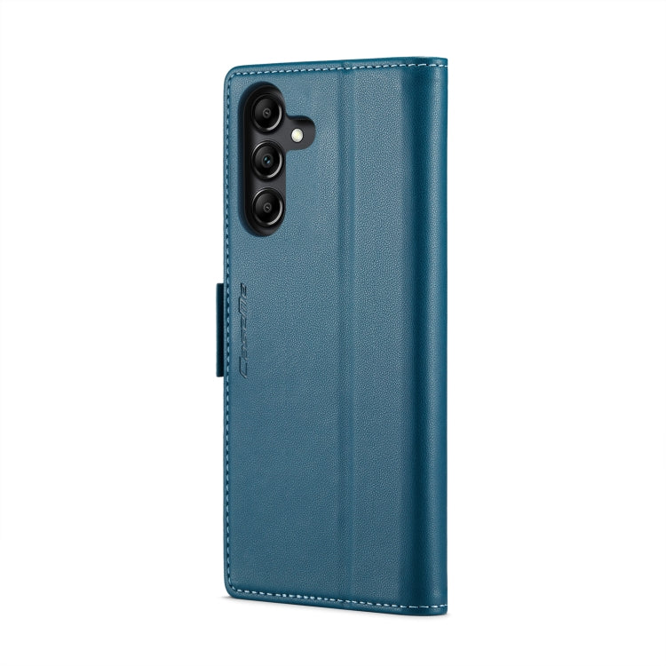 For Samsung Galaxy A14 4G/5G CaseMe 023 Butterfly Buckle Litchi Texture RFID Anti-theft Leather Phone Case(Blue) - Galaxy Phone Cases by CaseMe | Online Shopping South Africa | PMC Jewellery | Buy Now Pay Later Mobicred