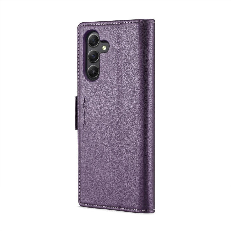 For Samsung Galaxy A24 4G CaseMe 023 Butterfly Buckle Litchi Texture RFID Anti-theft Leather Phone Case(Pearly Purple) - Galaxy Phone Cases by CaseMe | Online Shopping South Africa | PMC TechLife | Buy Now Pay Later Mobicred