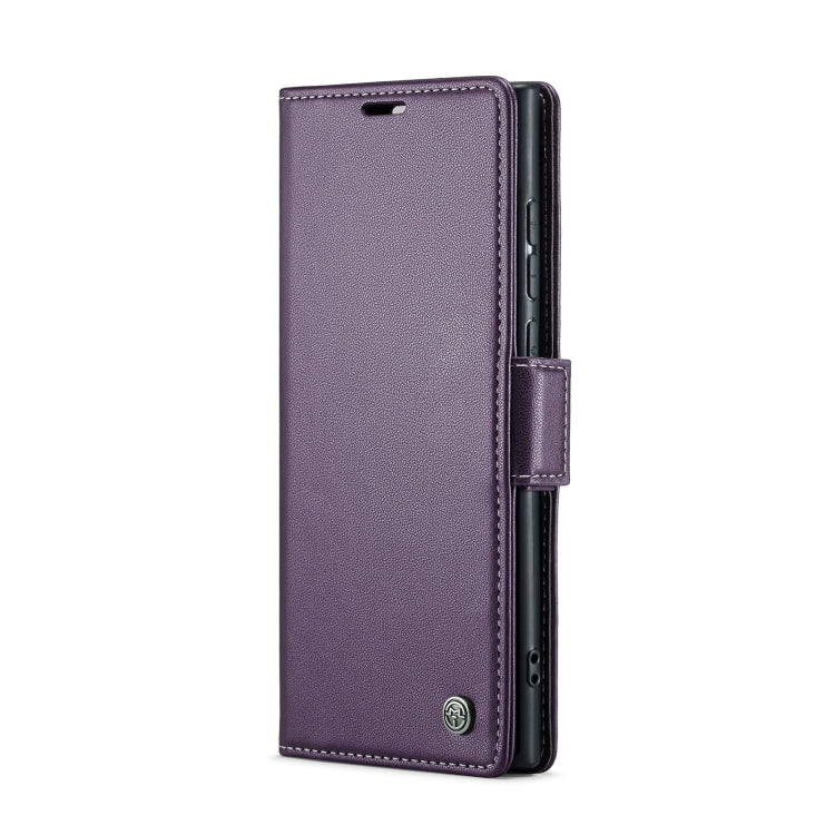 For Samsung Galaxy S24 Ultra CaseMe 023 Butterfly Buckle Litchi Texture RFID Anti-theft Leather Phone Case(Pearly Purple) - Galaxy S24 Ultra 5G Cases by CaseMe | Online Shopping South Africa | PMC TechLife | Buy Now Pay Later Mobicred