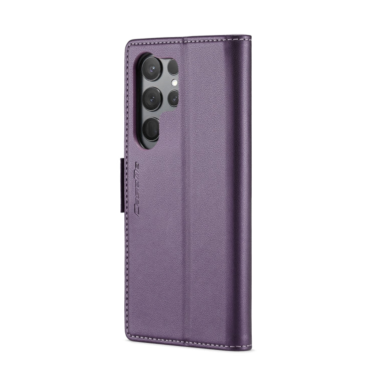 For Samsung Galaxy S24 Ultra CaseMe 023 Butterfly Buckle Litchi Texture RFID Anti-theft Leather Phone Case(Pearly Purple) - Galaxy S24 Ultra 5G Cases by CaseMe | Online Shopping South Africa | PMC TechLife | Buy Now Pay Later Mobicred