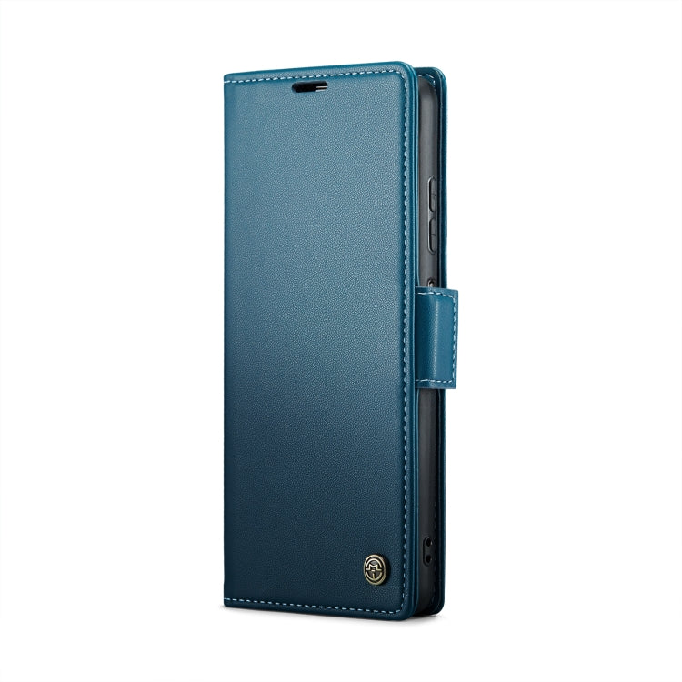 For Samsung Galaxy A05s CaseMe 023 Butterfly Buckle Litchi Texture RFID Anti-theft Leather Phone Case(Blue) - free shipping - PMC Jewellery - Order now!