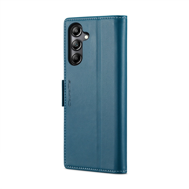 For Samsung Galaxy A05s CaseMe 023 Butterfly Buckle Litchi Texture RFID Anti-theft Leather Phone Case(Blue) - free shipping - PMC Jewellery - Order now!