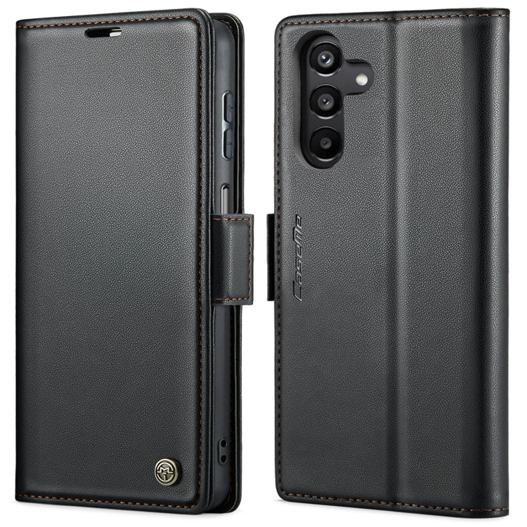 For Samsung Galaxy A25 5G CaseMe 023 Butterfly Buckle Litchi Texture RFID Anti-theft Leather Phone Case(Black) - Galaxy Phone Cases by CaseMe | Online Shopping South Africa | PMC Jewellery | Buy Now Pay Later Mobicred