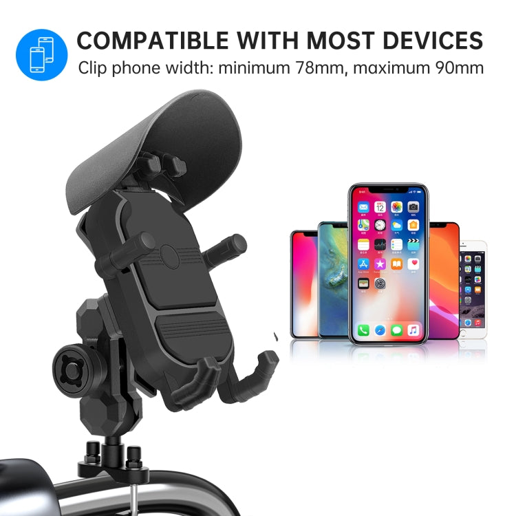 WUPP CS-1848A2 Motorcycle Shock Absorption Riding Phone Holder, Style:Handlebars - free shipping - PMC TechLife - Order now!
