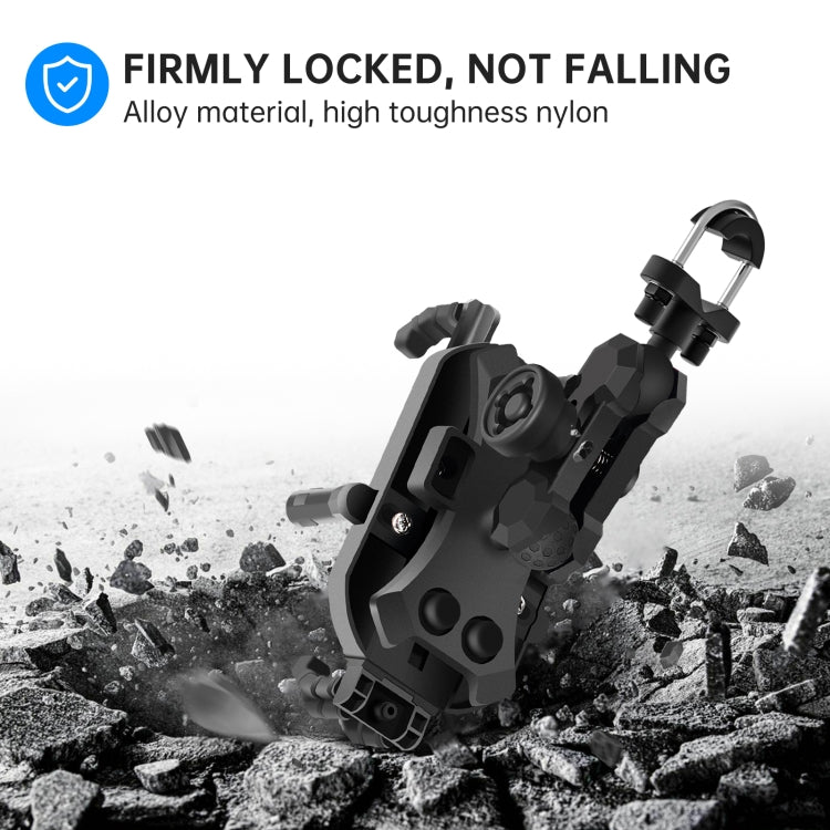 WUPP CS-1848A2 Motorcycle Shock Absorption Riding Phone Holder, Style:Handlebars - free shipping - PMC TechLife - Order now!