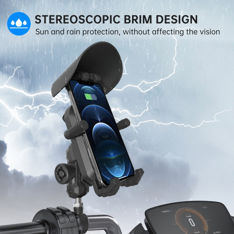 WUPP ZH-1848A2 Motorcycle Shock Absorption Riding Phone Navigation Holder, Style:M10 Ball Joint - Holder by WUPP | Online Shopping South Africa | PMC TechLife | Buy Now Pay Later Mobicred