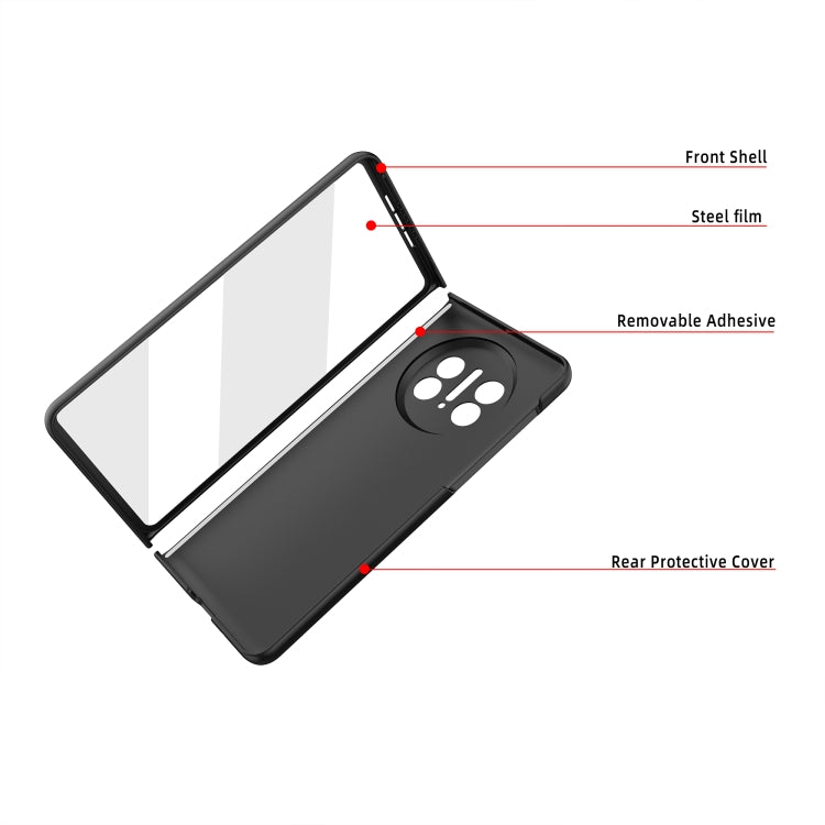 For Huawei Mate X3 Oil-sprayed Integrated Phone Case(Purple) - Huawei Cases by PMC TechLife | Online Shopping South Africa | PMC TechLife | Buy Now Pay Later Mobicred