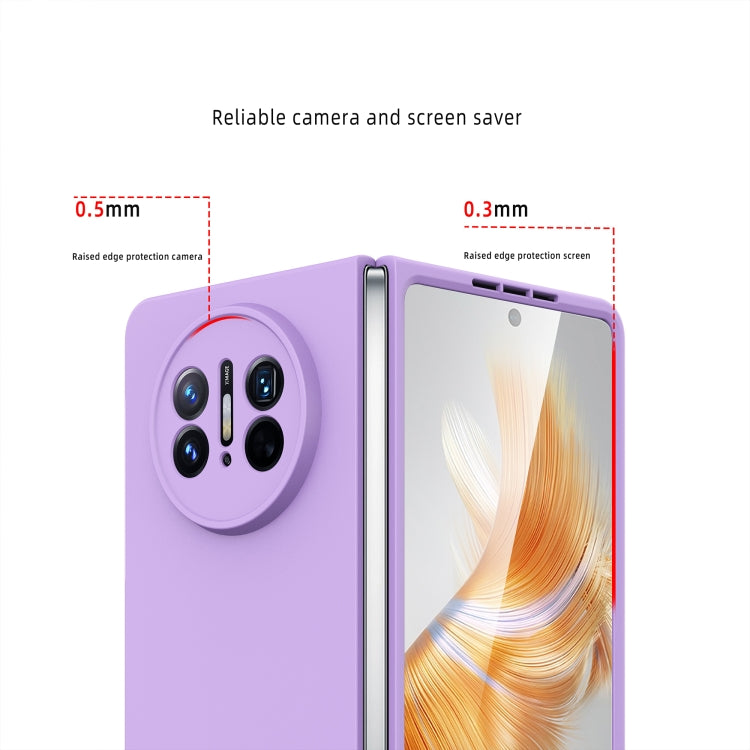 For Huawei Mate X3 Oil-sprayed Integrated Phone Case(Purple) - Huawei Cases by PMC TechLife | Online Shopping South Africa | PMC TechLife | Buy Now Pay Later Mobicred