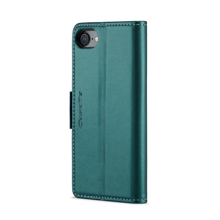 For iPhone SE 2022/SE 2020/6/7/8 CaseMe 023 Butterfly Buckle Litchi Texture RFID Anti-theft Leather Phone Case(Pearly Blue) - More iPhone Cases by CaseMe | Online Shopping South Africa | PMC TechLife | Buy Now Pay Later Mobicred