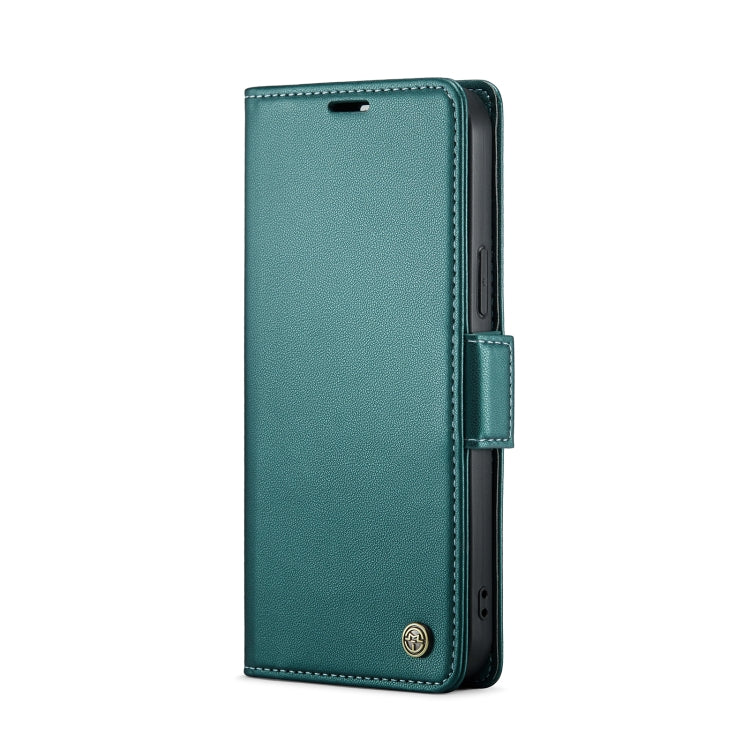 For iPhone 15 Pro CaseMe 023 Butterfly Buckle Litchi Texture RFID Anti-theft Leather Phone Case(Pearly Blue) - iPhone 15 Pro Cases by CaseMe | Online Shopping South Africa | PMC Jewellery | Buy Now Pay Later Mobicred
