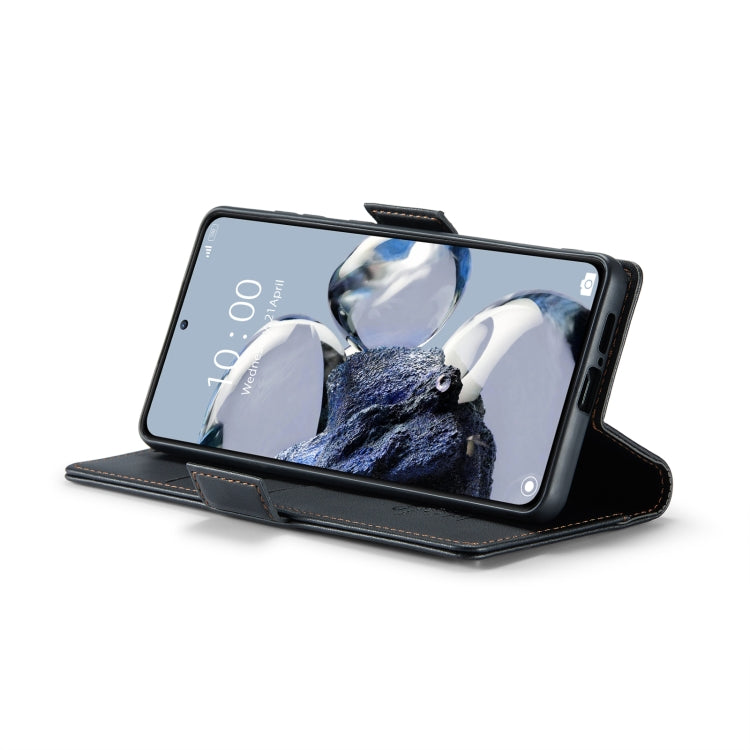 For Xiaomi 12T /12T Pro/Redmi K50 Ultra CaseMe 023 Butterfly Buckle Litchi Texture RFID Anti-theft Leather Phone Case(Black) - free shipping - PMC Jewellery - Order now!