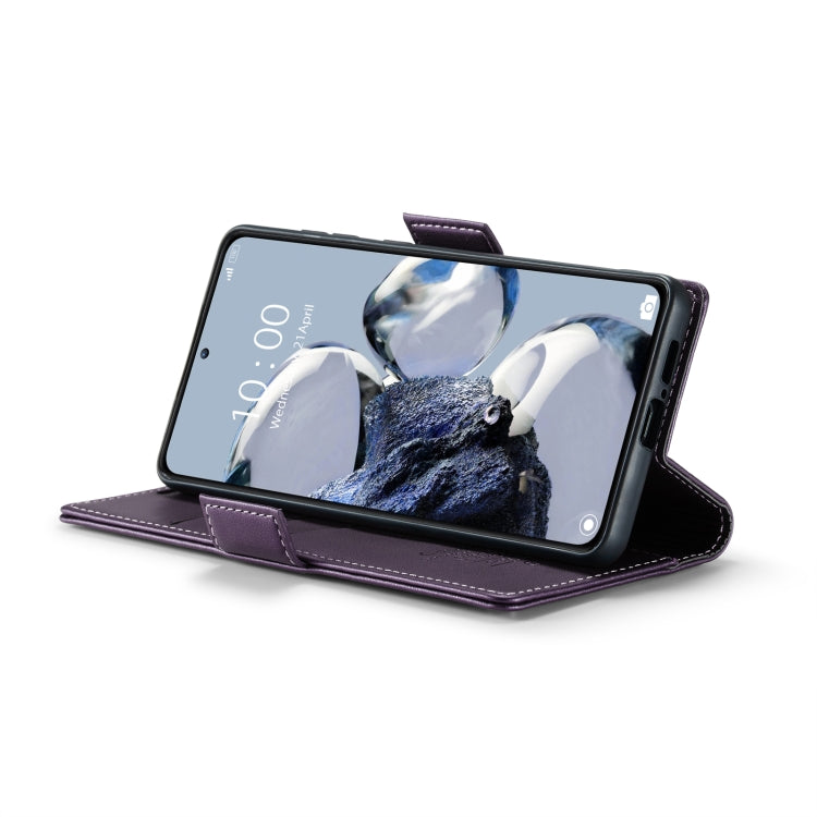 For Xiaomi 12T /12T Pro/Redmi K50 Ultra CaseMe 023 Butterfly Buckle Litchi Texture RFID Anti-theft Leather Phone Case(Pearly Purple) - Xiaomi Cases by CaseMe | Online Shopping South Africa | PMC Jewellery | Buy Now Pay Later Mobicred