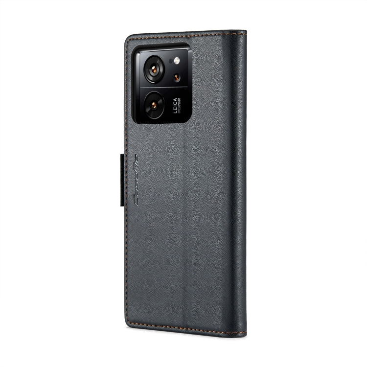 For Xiaomi 13T/13T Pro CaseMe 023 Butterfly Buckle Litchi Texture RFID Anti-theft Leather Phone Case(Black) - Xiaomi Cases by CaseMe | Online Shopping South Africa | PMC Jewellery | Buy Now Pay Later Mobicred