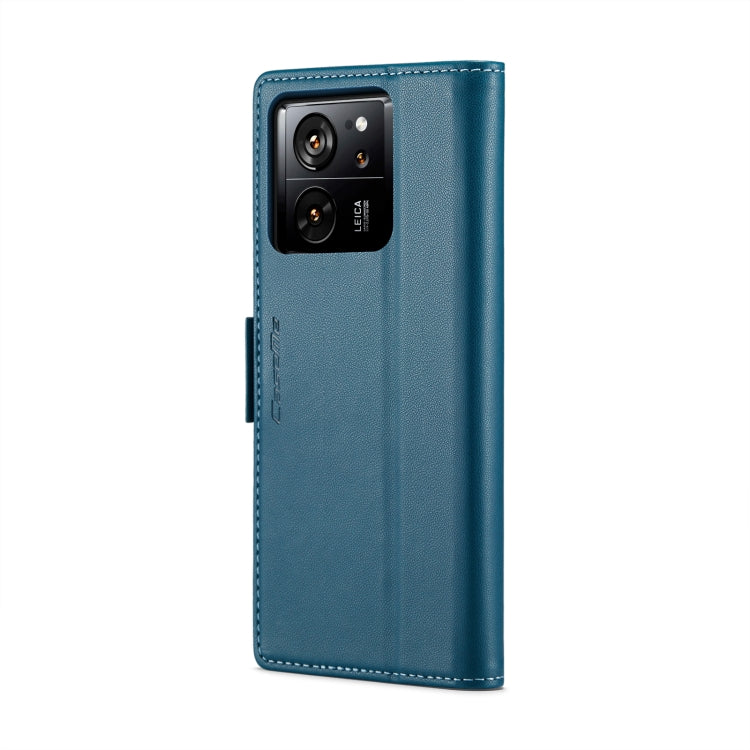 For Xiaomi 13T/13T Pro CaseMe 023 Butterfly Buckle Litchi Texture RFID Anti-theft Leather Phone Case(Blue) - Xiaomi Cases by CaseMe | Online Shopping South Africa | PMC Jewellery | Buy Now Pay Later Mobicred