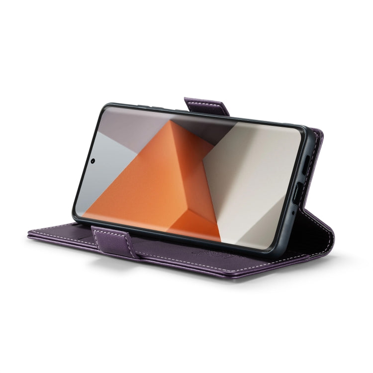 For Xiaomi Redmi Note 13 Pro+ 5G CaseMe 023 Butterfly Buckle Litchi Texture RFID Anti-theft Leather Phone Case(Pearly Purple) - Xiaomi Cases by CaseMe | Online Shopping South Africa | PMC TechLife | Buy Now Pay Later Mobicred